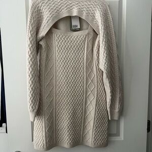 Cable Knit Sweater Dress